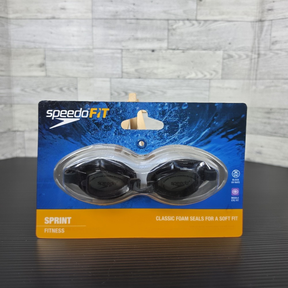 Speedo Sprint Fitness Goggles Classic‎ Foam Seals NEW FACTORY SEALED
